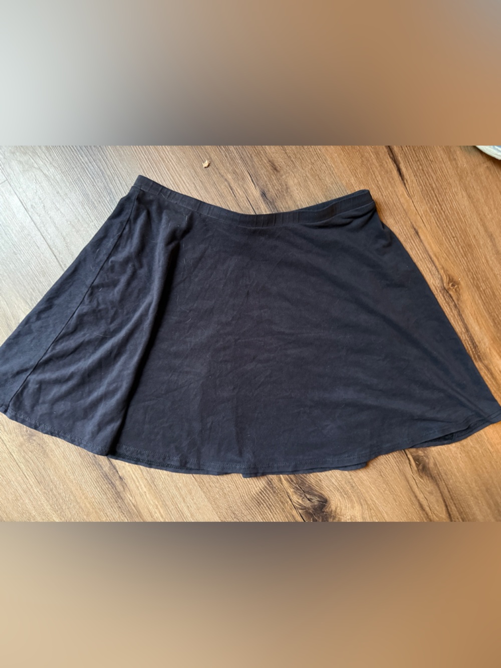La Hearts Black Mini Skater Skirt